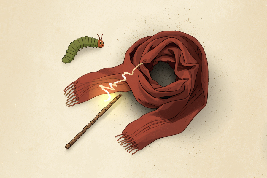 A Caterpillar, a Wizard, and a Scarf: What Makes a Story Stick